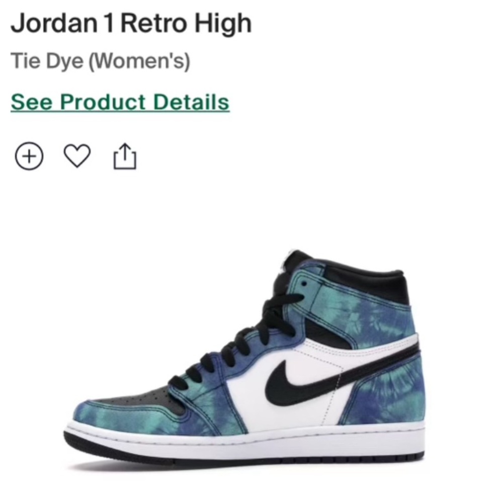 Authentic Jordan Retro 1 (Mommy & Me) size 10C and size 9 Women. Color blue.